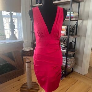 Nikibiki Vibrant Pink Backless Dress